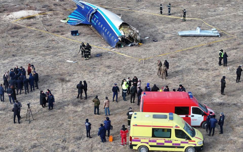 Azerbaijan Airlines crash sparks speculation plane ‘accidentally shot down by Russia’