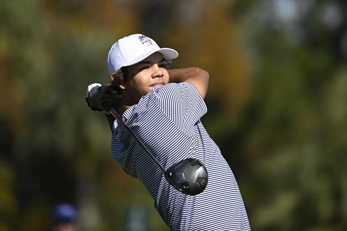 Charlie Woods makes ace for first career hole-in-one at PNC Championship