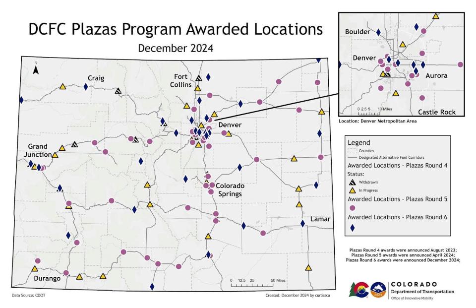 Colorado is getting more fast-charging EV stations. Here’s the map showing where