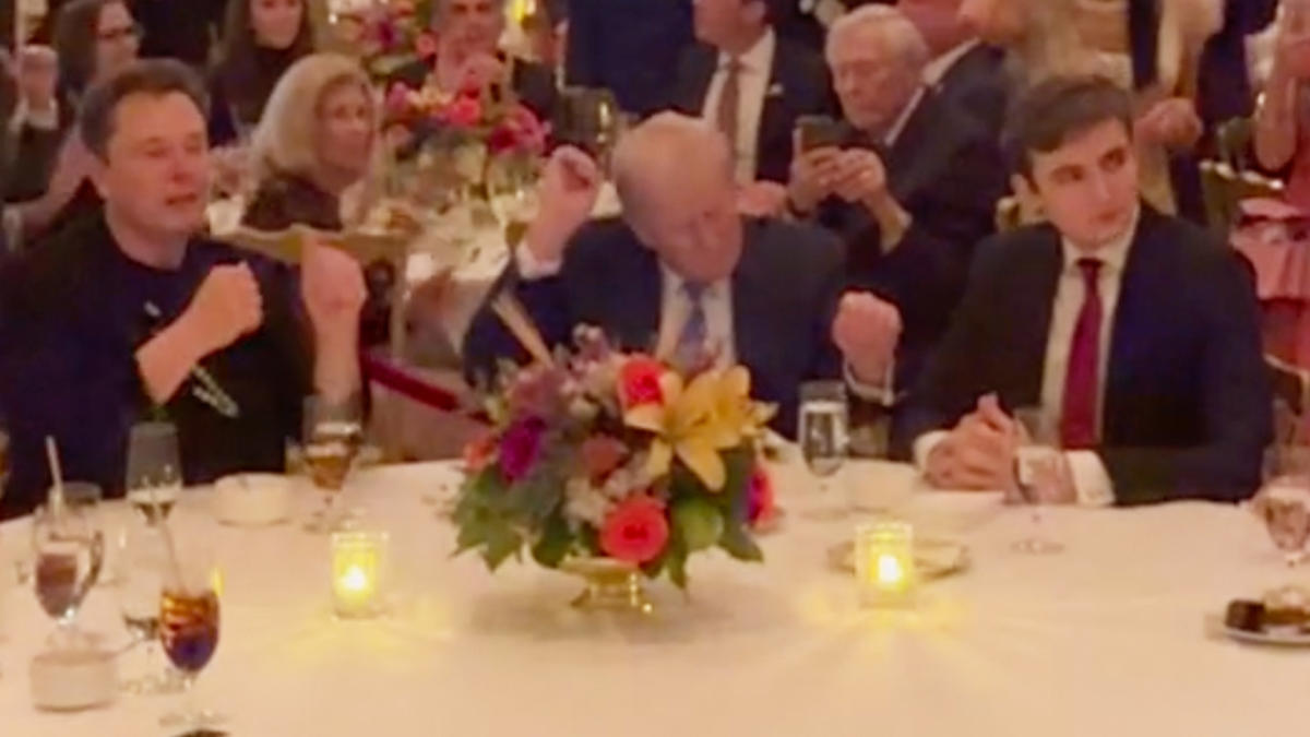 Donald Trump & Elon Musk Dance Alongside Barron Trump & Melania Trump At Mar-A-Lago Thanksgiving