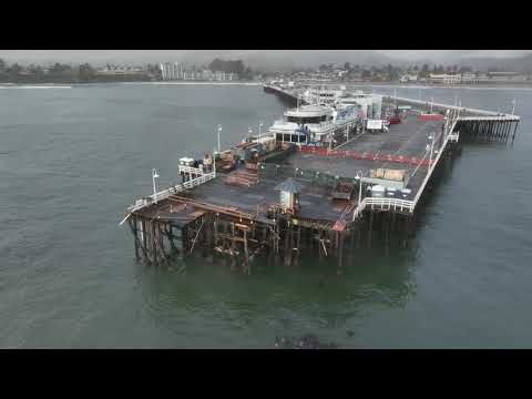 Drone Shows Aftermath of Santa Cruz Wharf Collapse