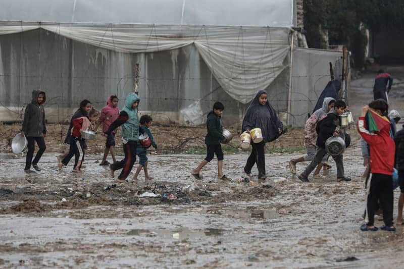 Heavy rainfall causes flooding in war-torn Gaza