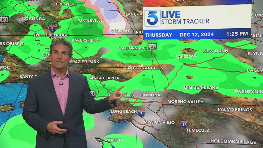 Here’s when Thursday’s storm reaches Southern California