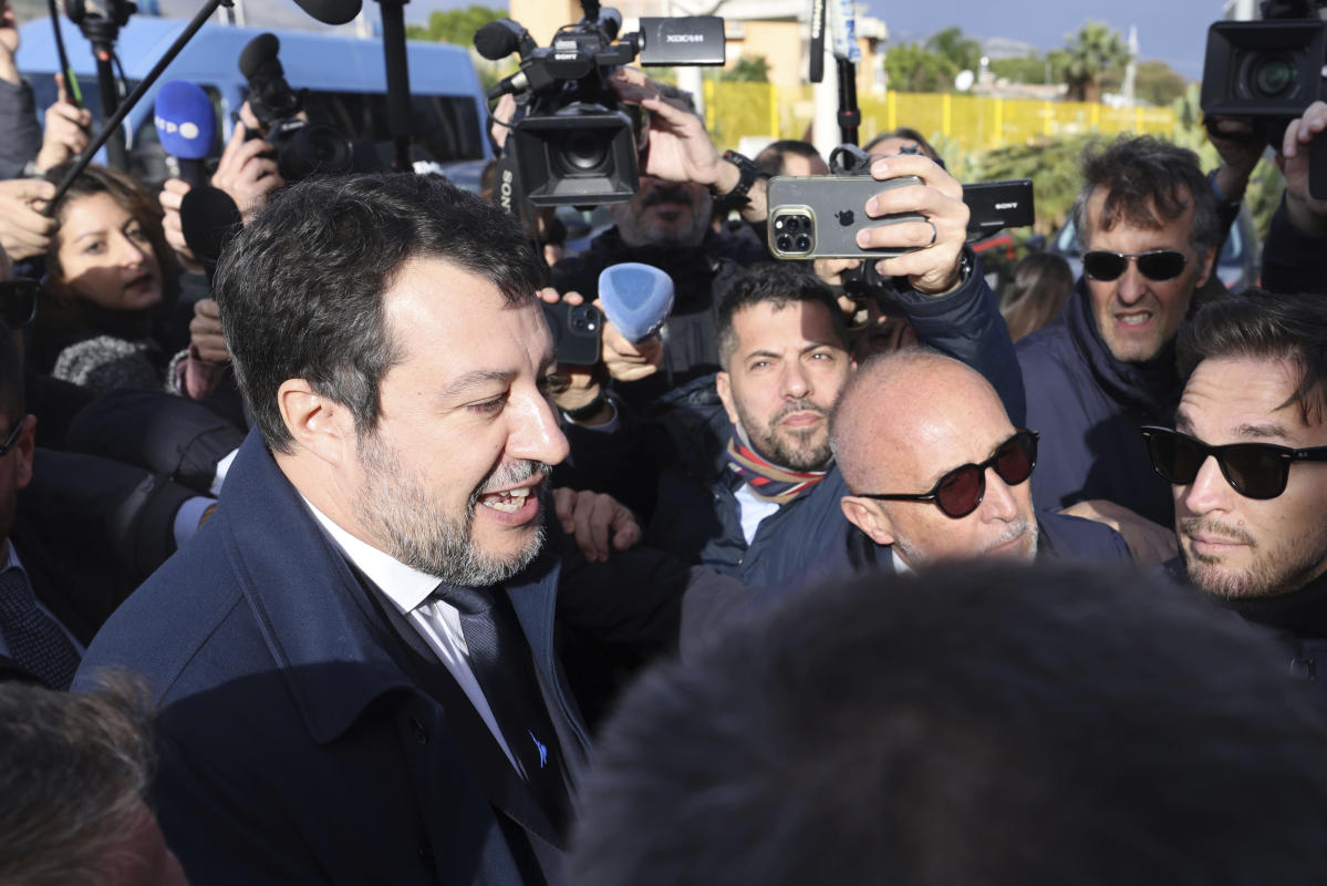 Italian court clears Vice Premier Salvini of illegally detaining migrants on a rescue ship in 2019