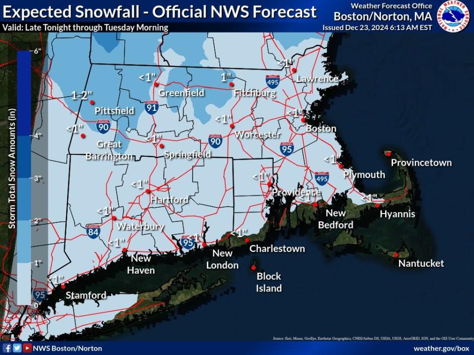 It’s likely to snow on Christmas Eve in CT, possibly disrupting travel: Timing, how much