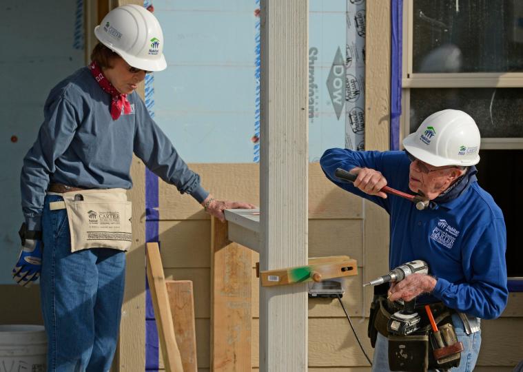 Jimmy Carter has a long history with Habitat for Humanity