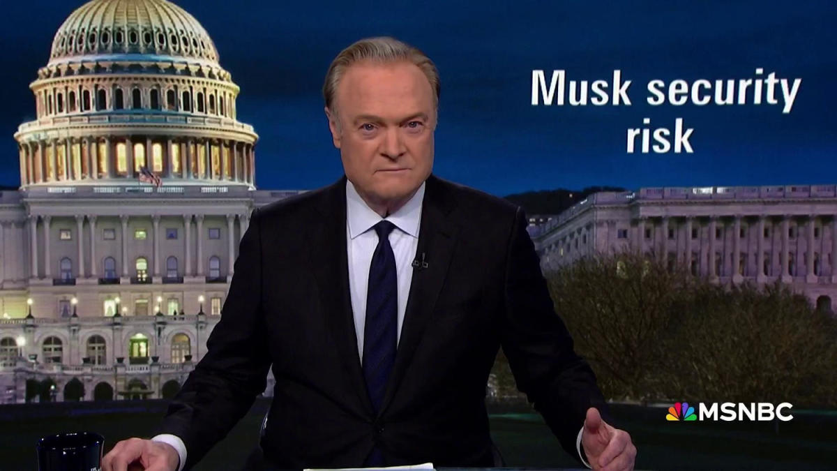 Lawrence: Trump pick Musk hasn’t promised to stop drug use which violates his top security clearance