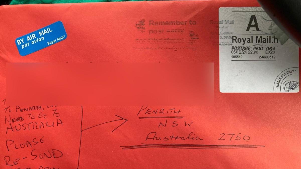 Letter arrives at wrong address 10,000 miles away