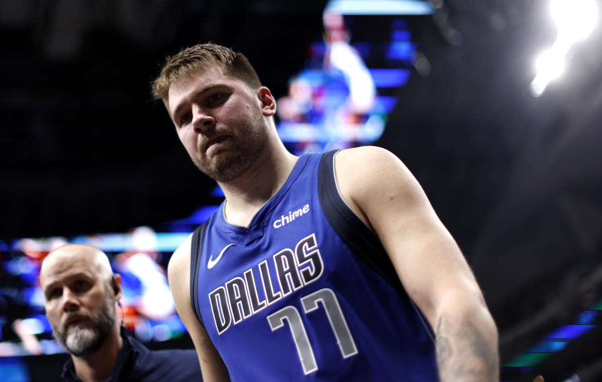 Mavericks star Luka Dončić out at least a month with left calf strain