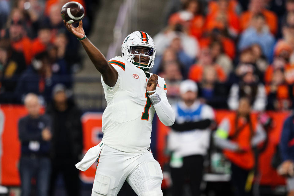 Miami’s Cam Ward sets Division I career passing TD record in Pop-Tarts Bowl