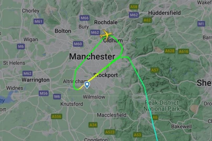 Moment pilot aborts landing and performs ‘go around’ due to strong winds at Manchester Airport