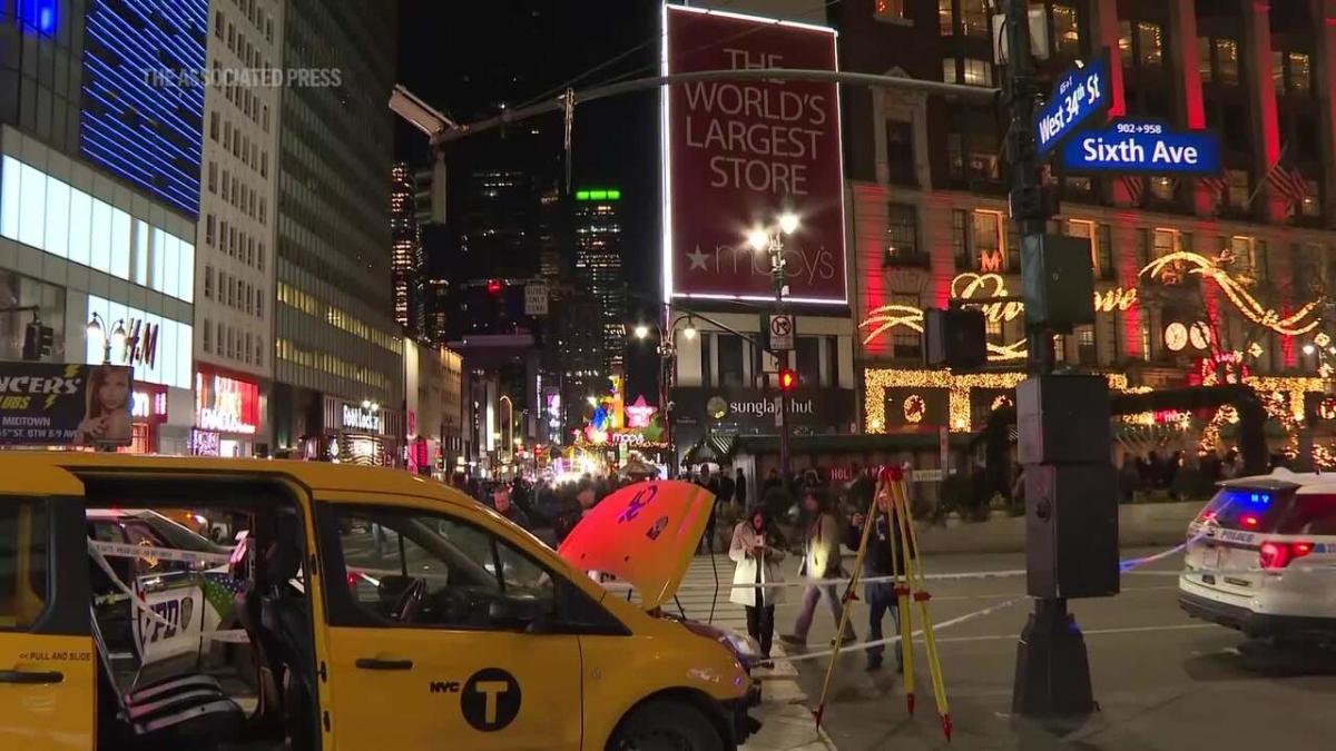 New York taxi driver hits 6 pedestrians, 3 taken to hospital, police say