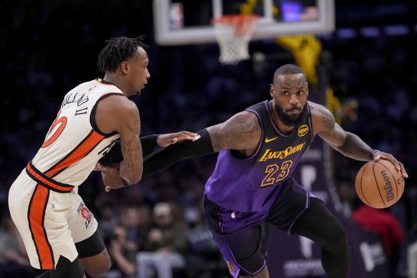 Pistons expose LeBron James and Lakers for what they are — and aren’t — in L.A. loss