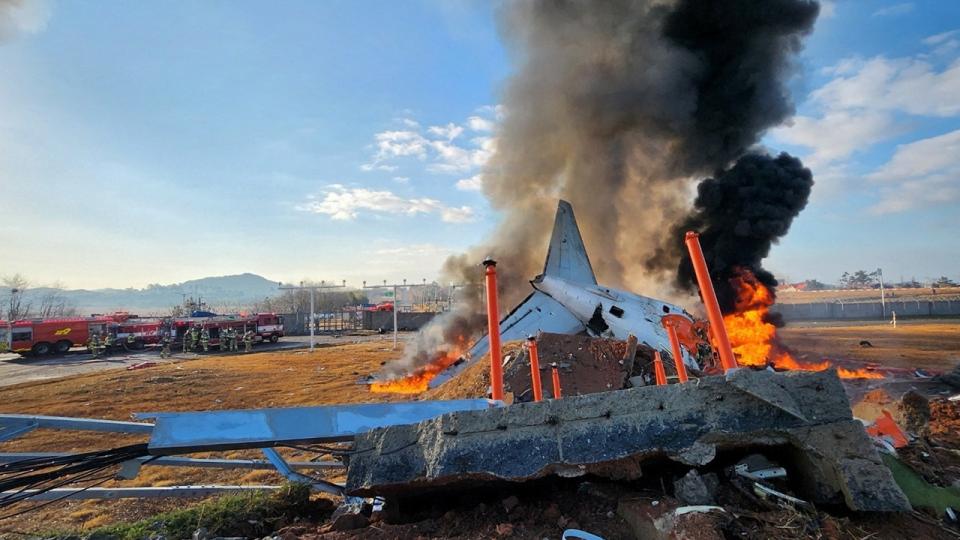 Plane veers off airport runway in South Korea and crashes, killing at least 120: reports