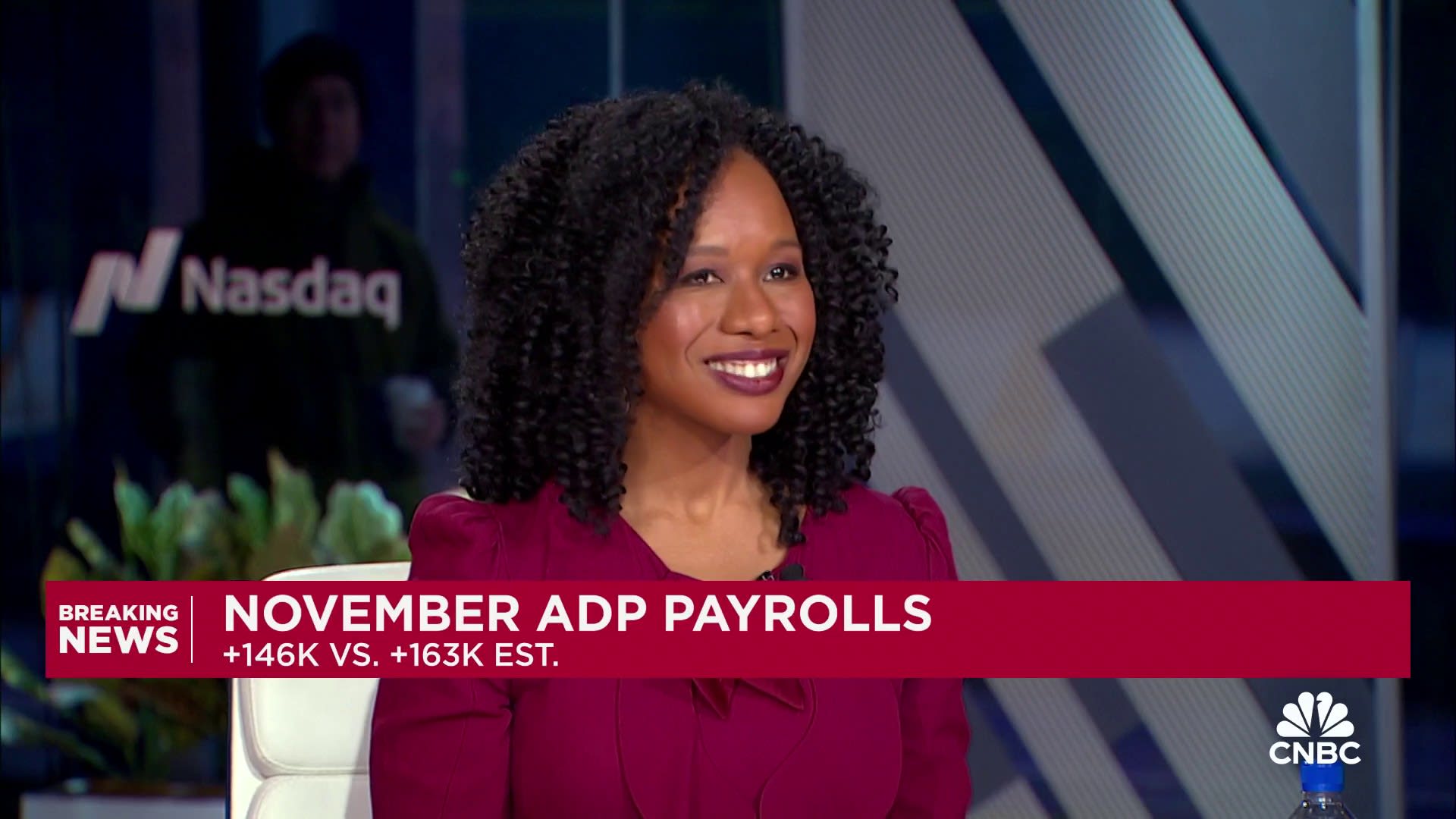 Private payrolls grew by 146,000 in November, less than expected, ADP says