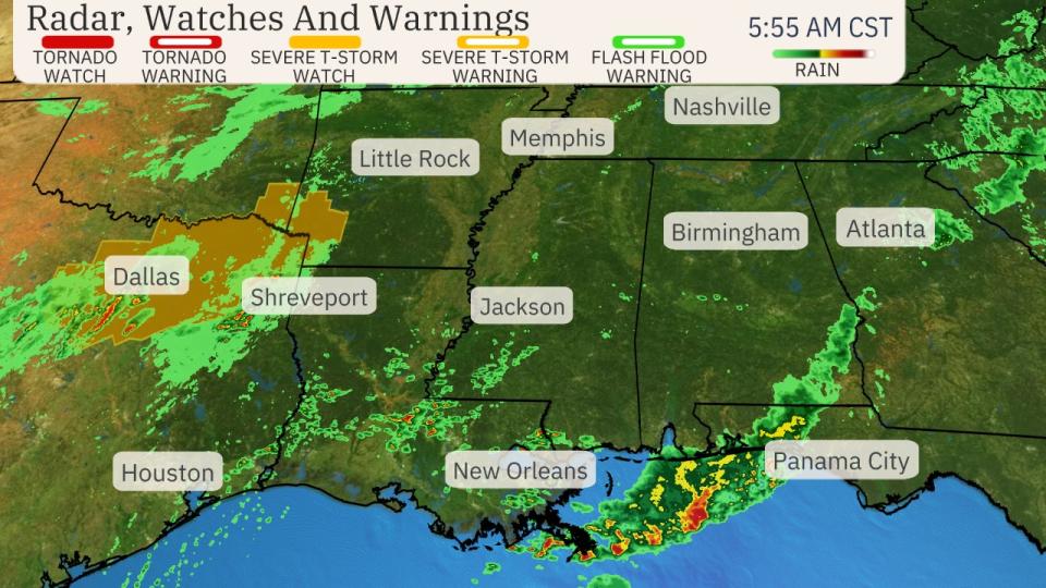 Severe Weather, Including Tornadoes, Possible In The South This Weekend