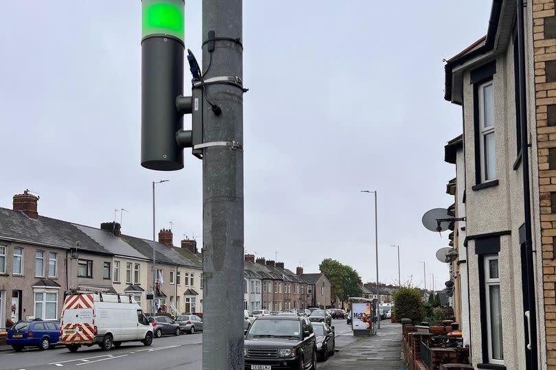 These lights are being installed around a Welsh city – there’s a problem if you see them flashing red or purple