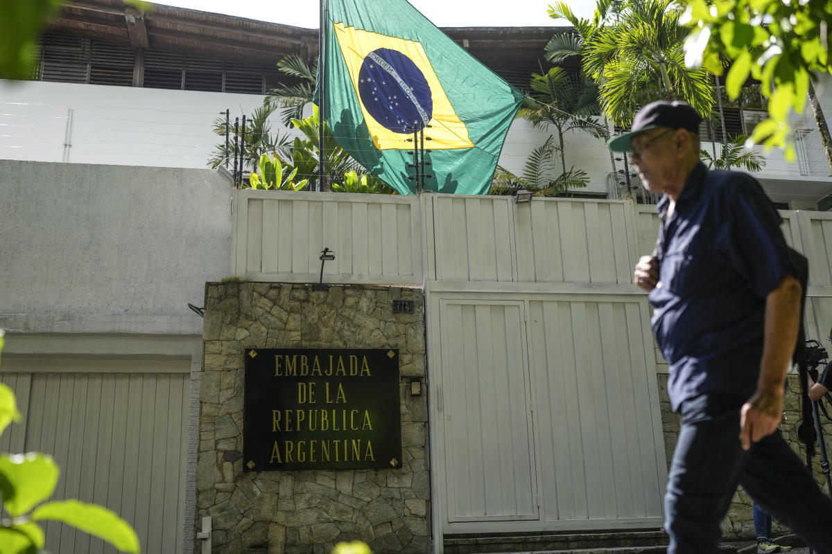 Venezuelan opposition member leaves Argentine diplomatic compound after sheltering for 9 months