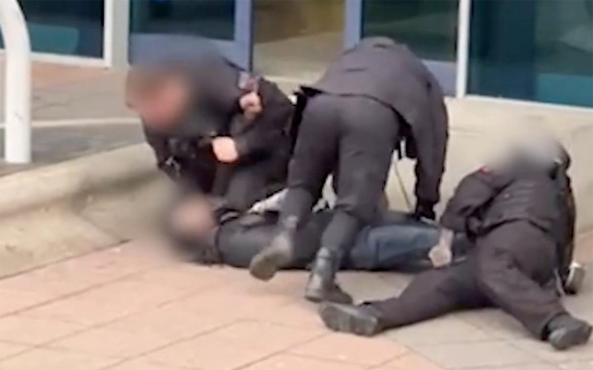 Watch: Film appears to show police beating and kicking man at Manchester Airport