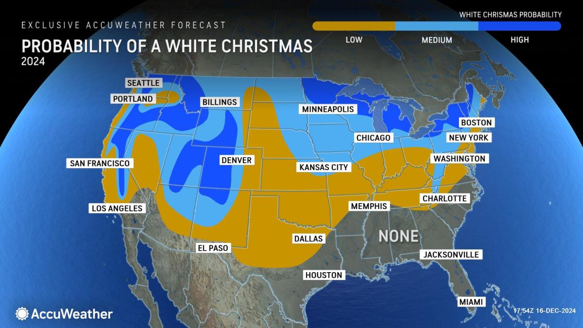 White Christmas in New York? What the latest forecast says