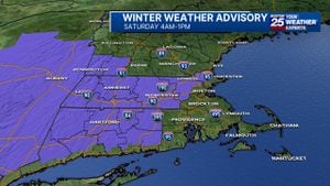 Winter weather advisory calls for freezing rain, icy travel in Massachusetts