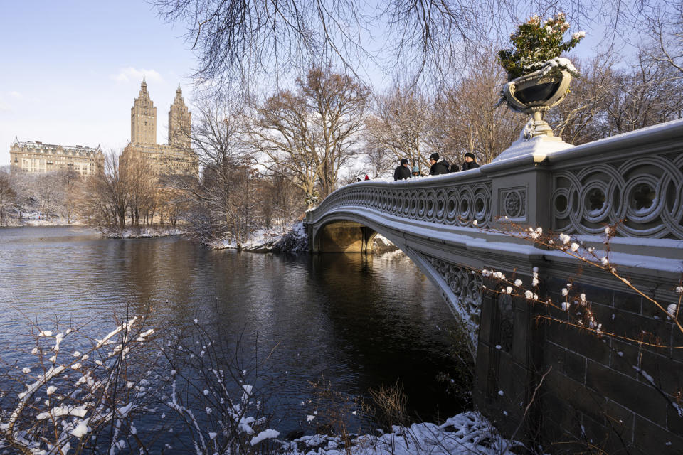 Wintry weather hits the Northeast on first day of the season