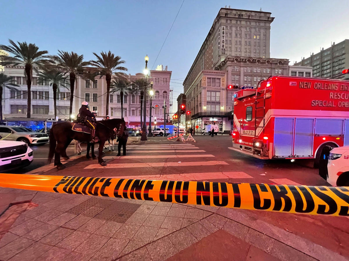 At least 10 killed on New Orleans’ Bourbon Street after person drives a car into crowd