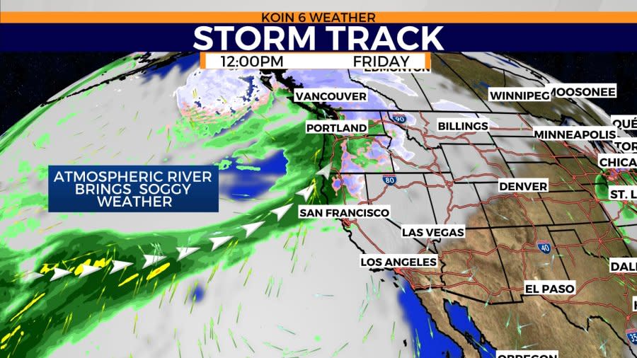 Atmospheric river sets up Friday before possible snow arrives in Portland this weekend