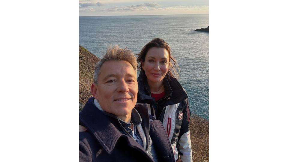 Ben Shephard shares ultra-rare photos of wife Annie from beach getaway