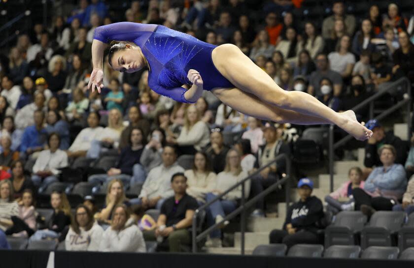 Brooklyn Moors, Jordan Chiles impress in UCLA gymnastics season opener