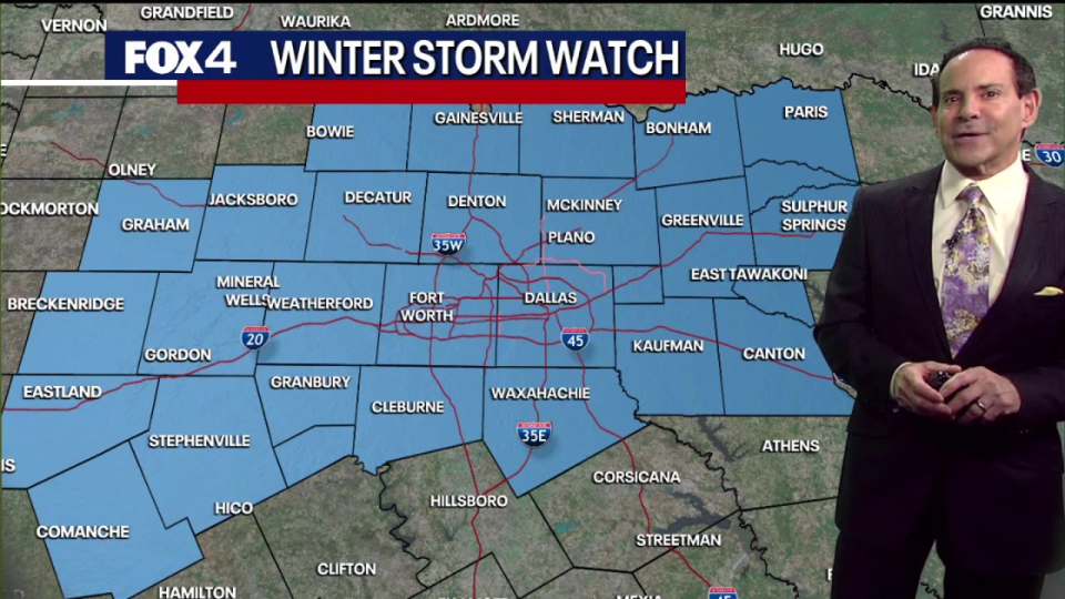 Dallas weather: Winter storm watch issued, freezing temps continue and snow likely Thursday