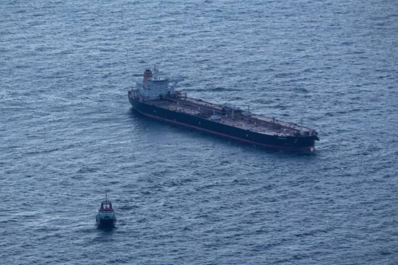 Disabled oil tanker adrift in Baltic Sea being towed eastwards