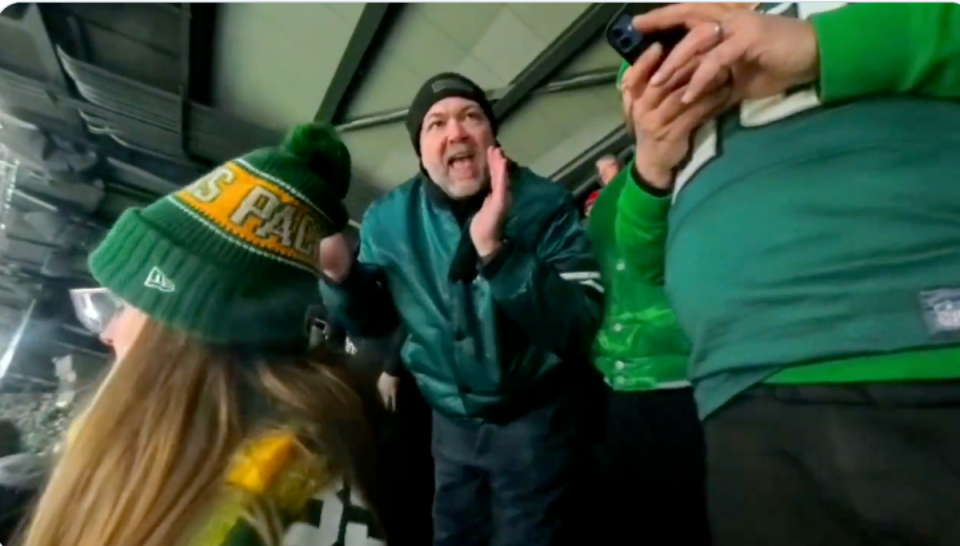 Eagles fan fired from consulting job after vile rant at female Packers fan goes viral