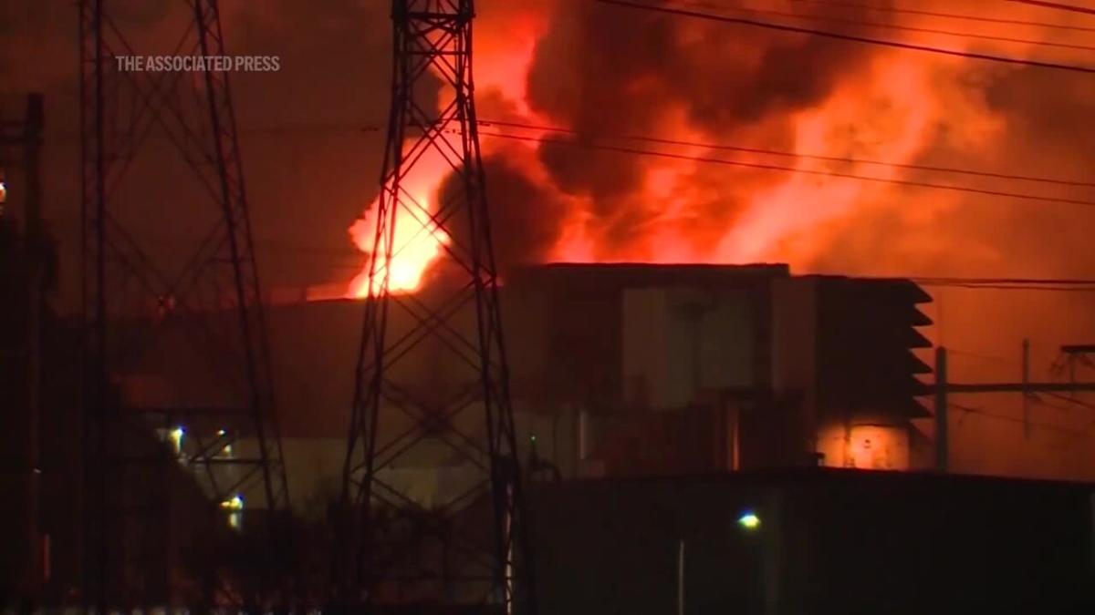 Fire at one of the world’s largest battery plants in California forces evacuations