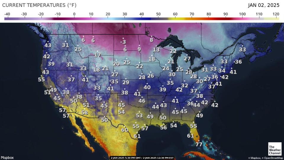 Fresh Round Of Arctic Air To Bring Coldest Temperatures Of Winter So Far To Some In Central, Eastern US