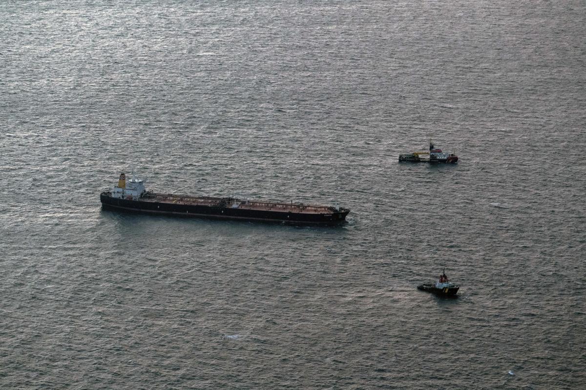 Germany calls a Russian oil tanker adrift in the Baltic Sea a threat to security