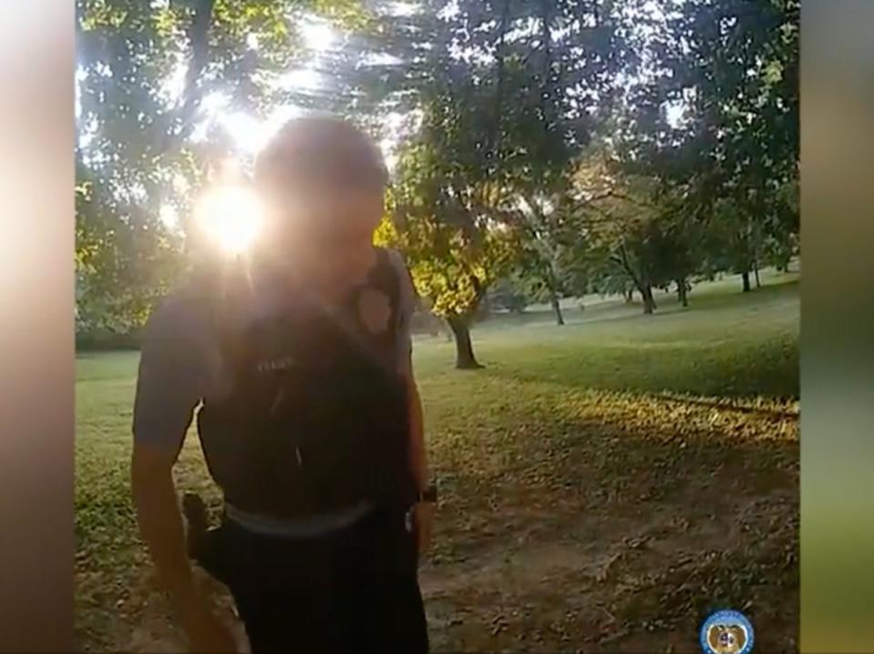 Horrifying moment cops walk away from gunshot victim because their shifts were ending