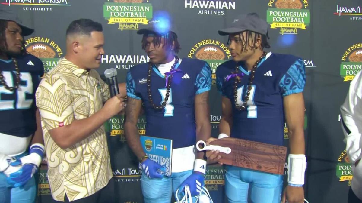 Husan Longstreet and Dakorien Moore win Offensive MVP of 2025 Polynesian Bowl