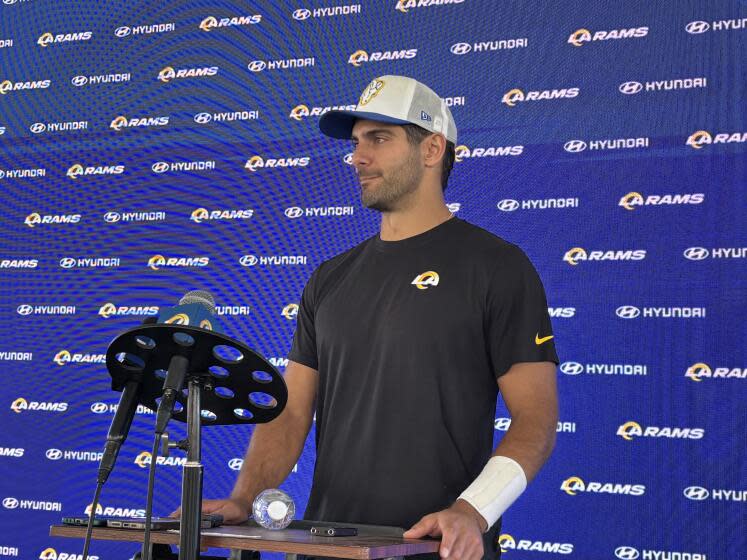 Jimmy Garoppolo looking forward to starting for Rams against Seahawks