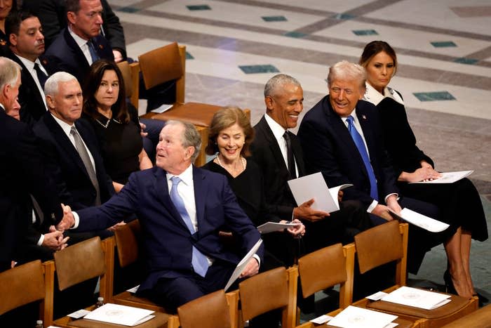 Karen Pence’s Reaction To Donald And Melania Trump At Jimmy Carter’s Funeral Is Going Viral