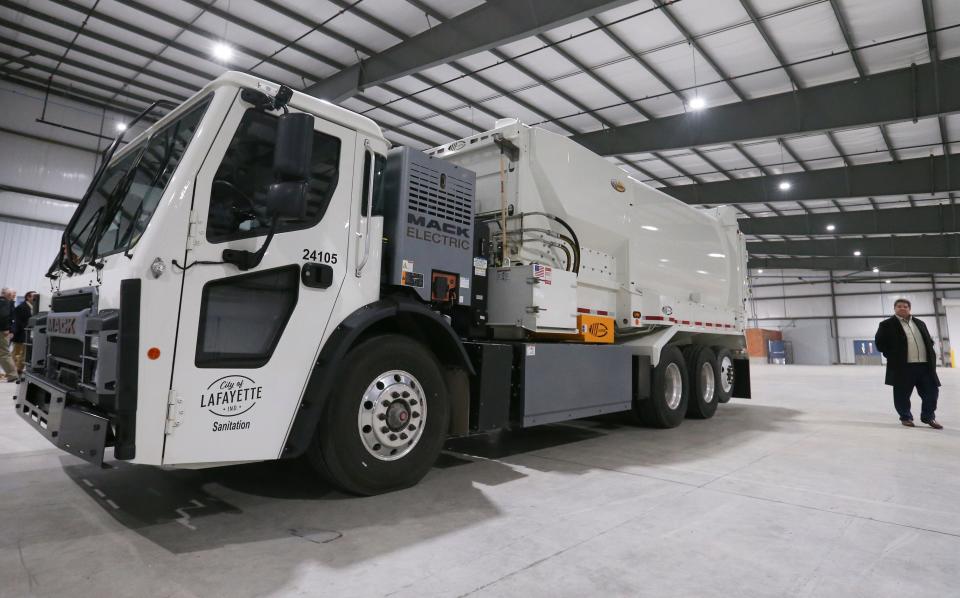 Lafayette celebrates .5 million Public Works Campus, new EV sanitation trucks