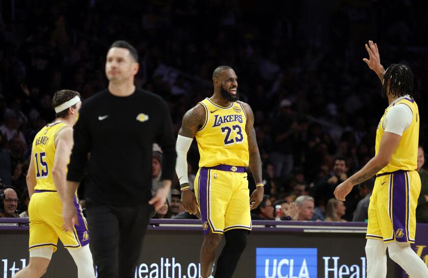 LeBron James waved at young fan sitting courtside at Lakers game. Then she cried tears of joy