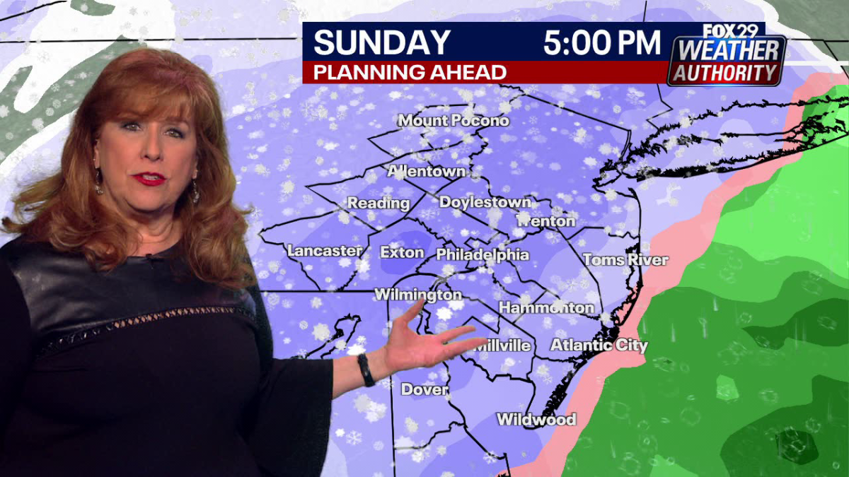 Philadelphia weather: How much will it snow on Sunday? Timing, totals, and more