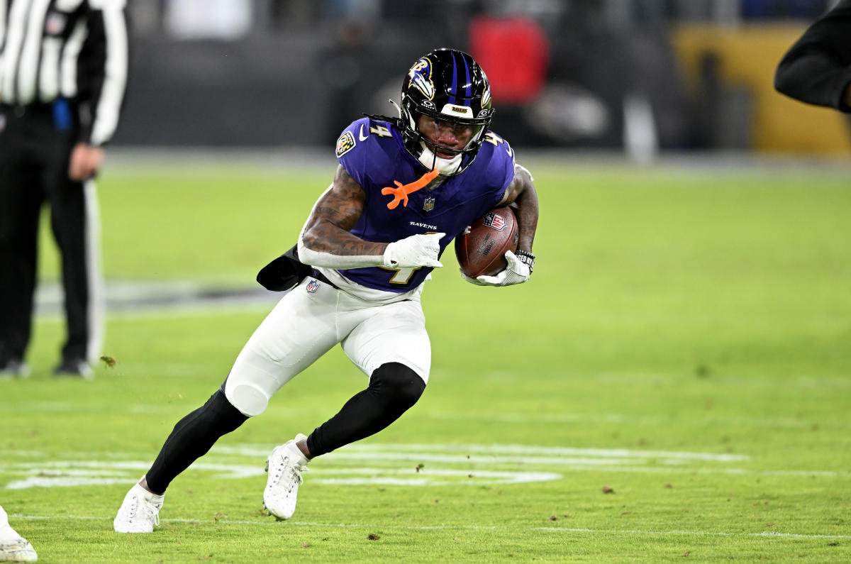 Ravens WR Zay Flowers ruled out of wild-card game vs. Steelers with knee injury