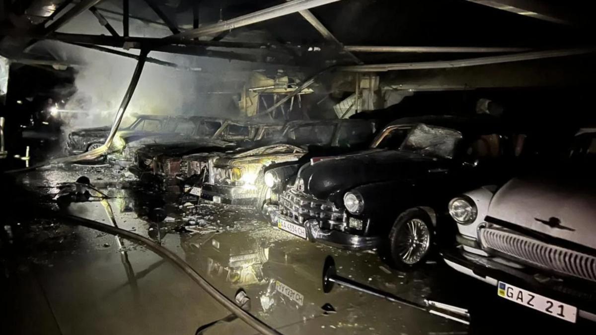 Russian Drones Damage Classic Car Museum In Ukraine