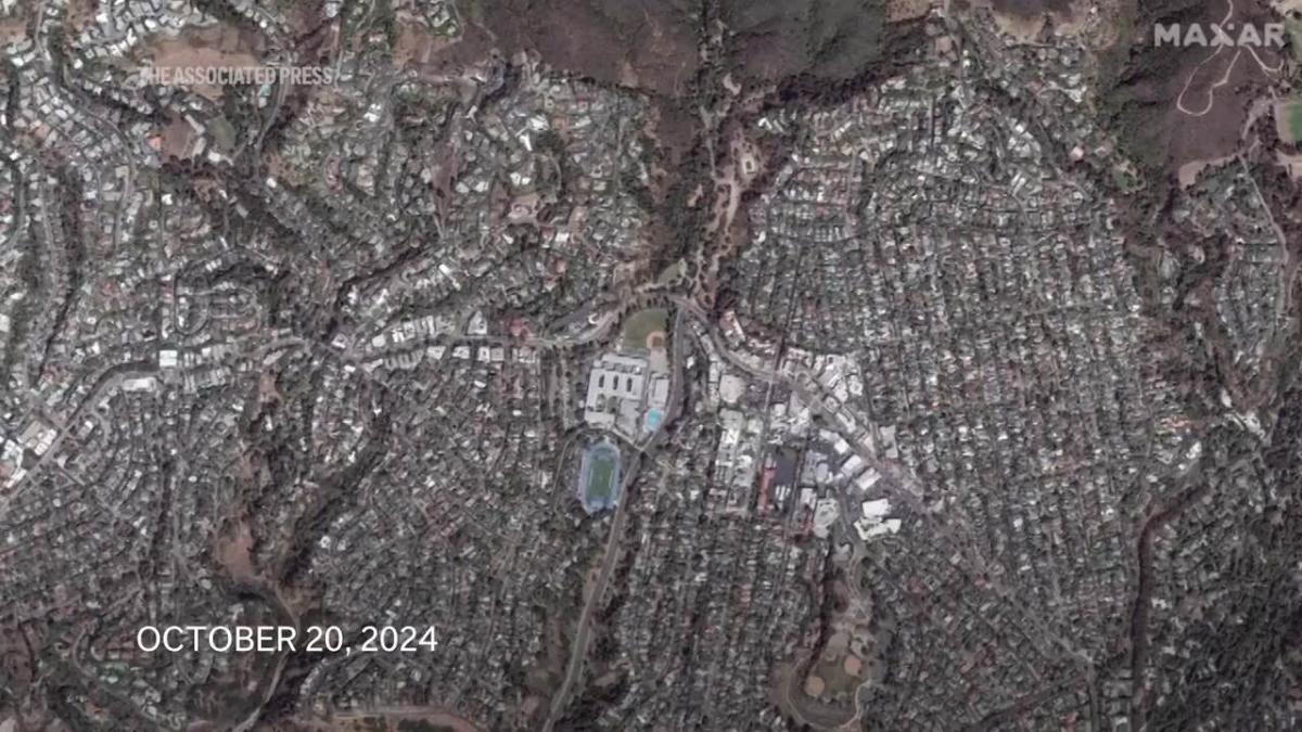 Satellite photos reveal scale of devastating California wildfires