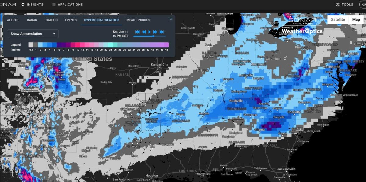 Second winter storm this week takes aim at Texas, mid-South