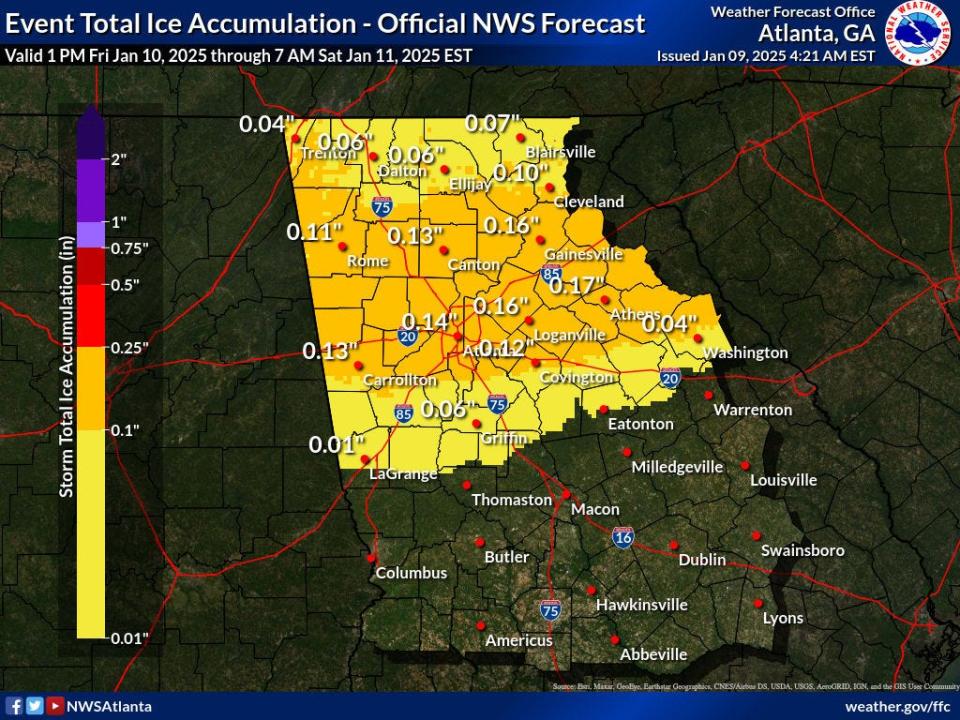 State of Emergency declared for Georgia in wake of this weekend’s winter storm