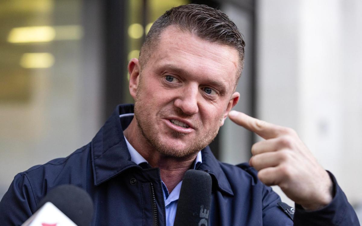 Tommy Robinson releases podcast from prison prompting investigation