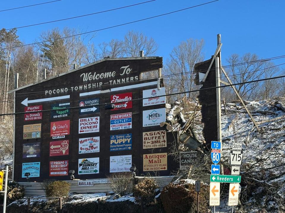 Trees coming down to make way for Route 715 alignment at Route 611 in Pocono Township